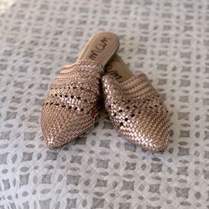 Sam Edelman rose gold mules